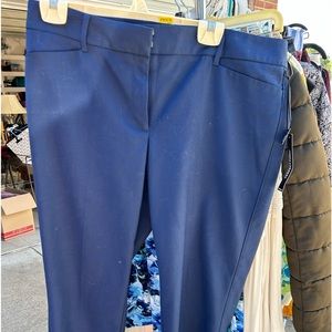 White House Black Market Navy Blue crop pants